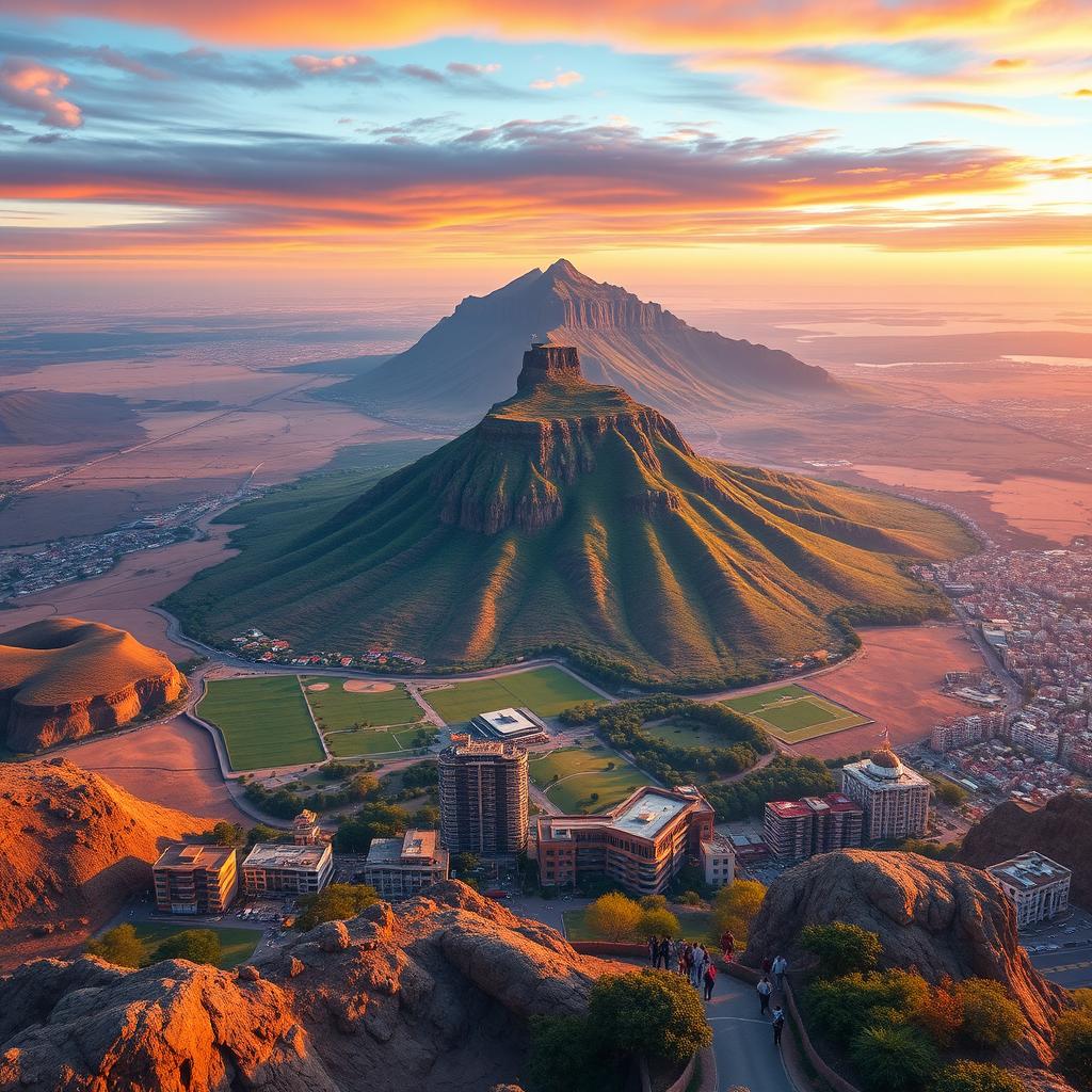 A stunning landscape of an expanded South Africa, illustrating the country as five times its original size