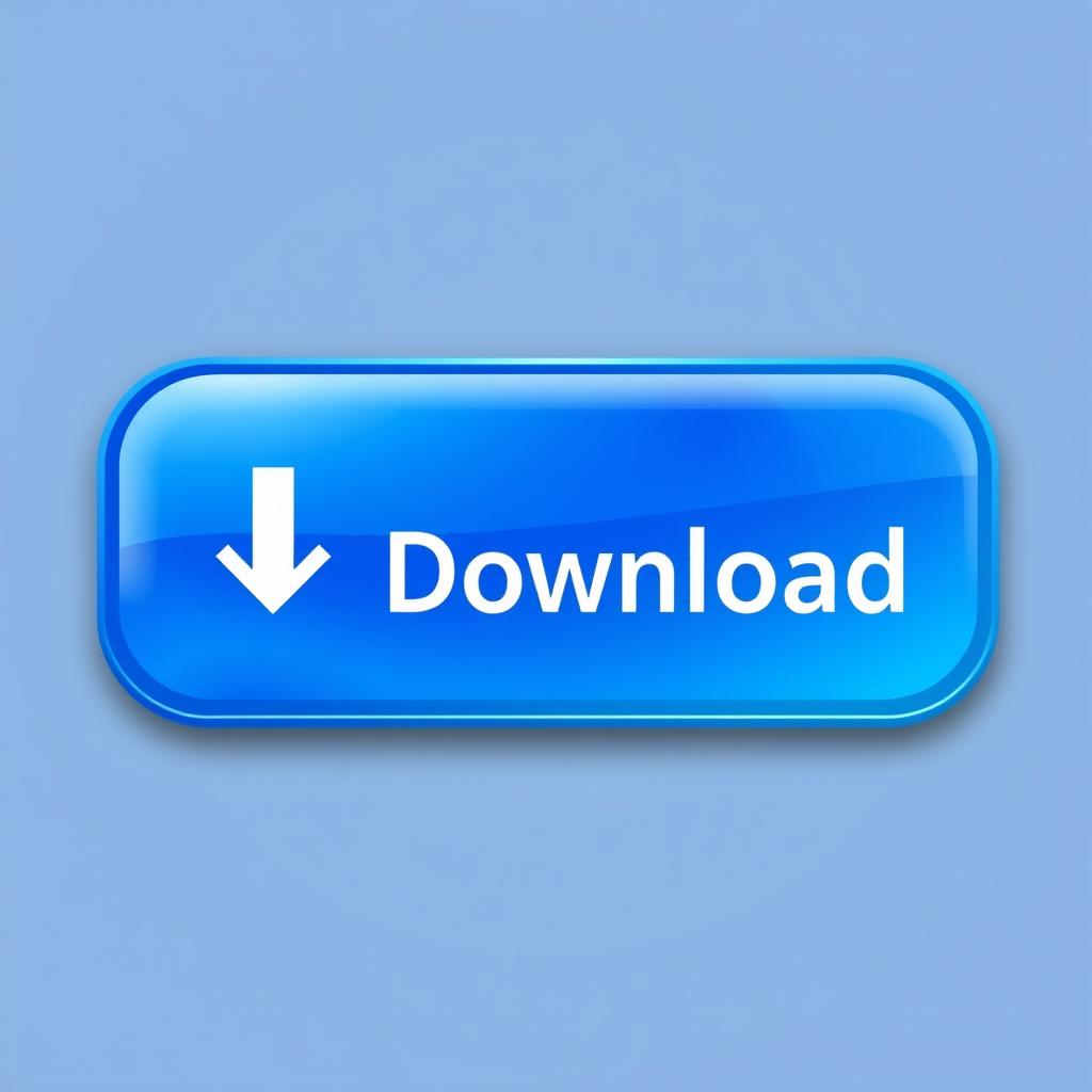 A blue rectangular download button with rounded corners designed for a software installation interface