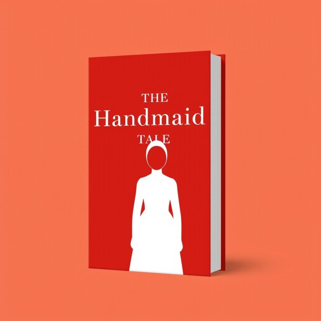 A minimalist book cover inspired by "The Handmaid's Tale"