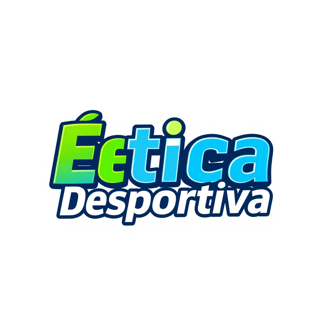 A digital design featuring the phrase "Ética Desportiva" in a stylish and modern font