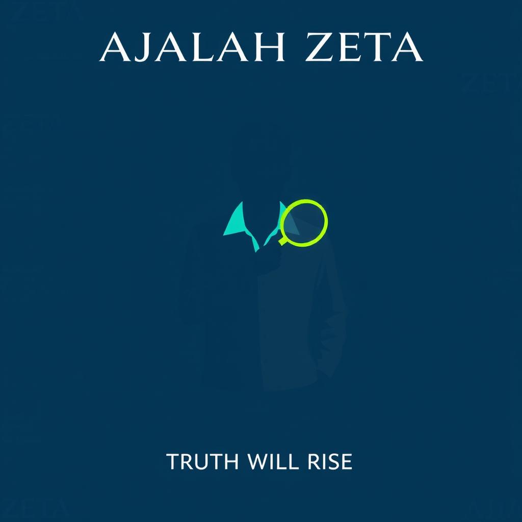 A background for a magazine titled 'MAJALAH ZETA' in A4 size