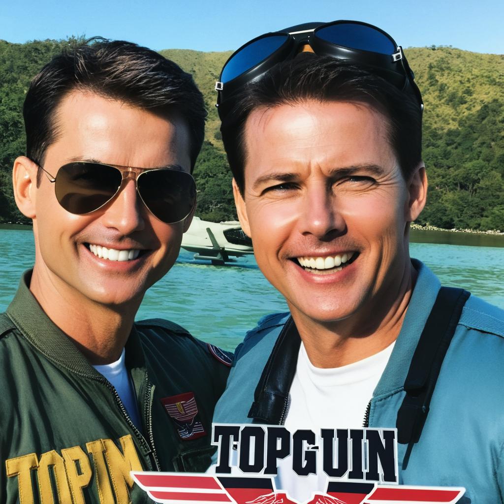 Dynamic 'Top Gun' Inspired Movie Poster Aerial Adventure Awaits(01)