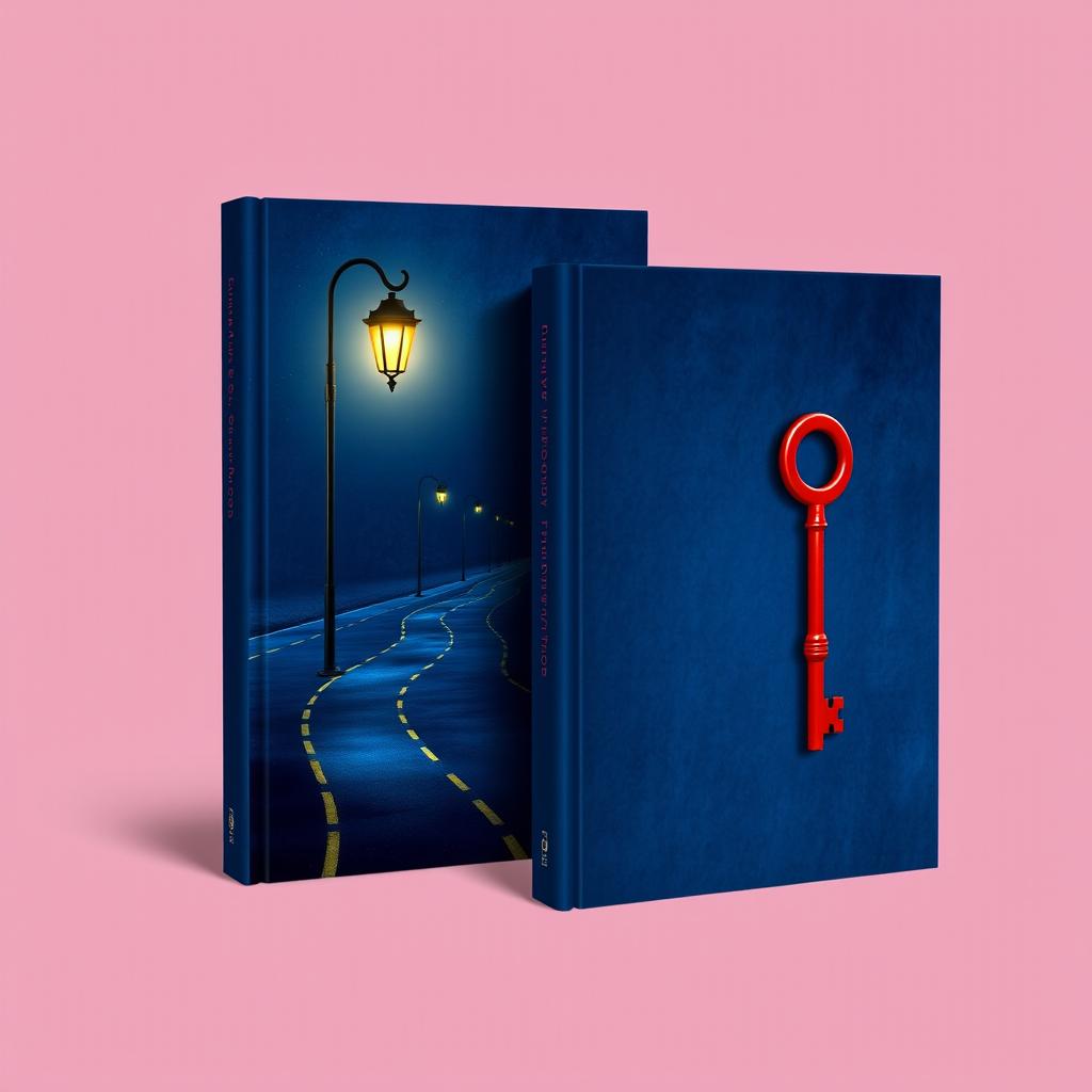 A book cover design featuring a rich blue velvet background that gives a luxurious feel