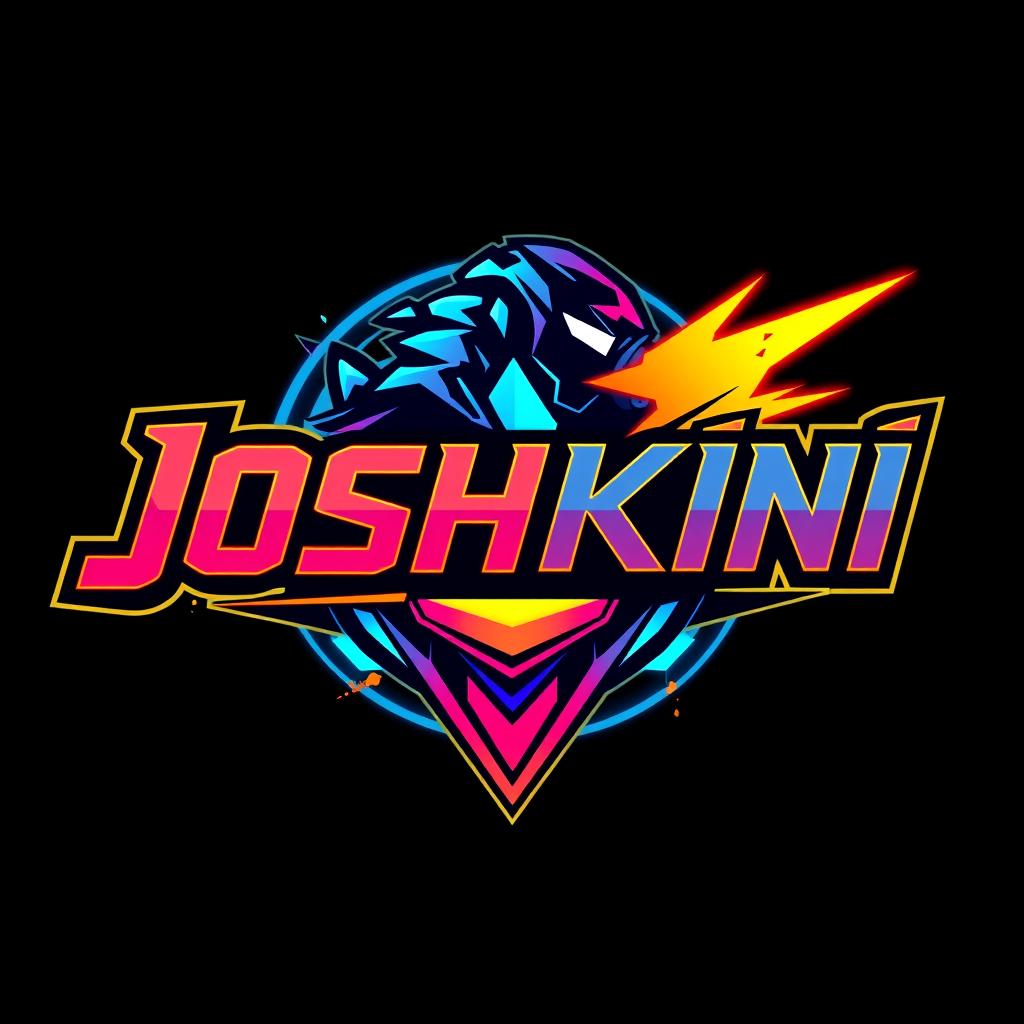 A logo design inspired by the vibrant and edgy aesthetic of a Fragpunk hero shooter game