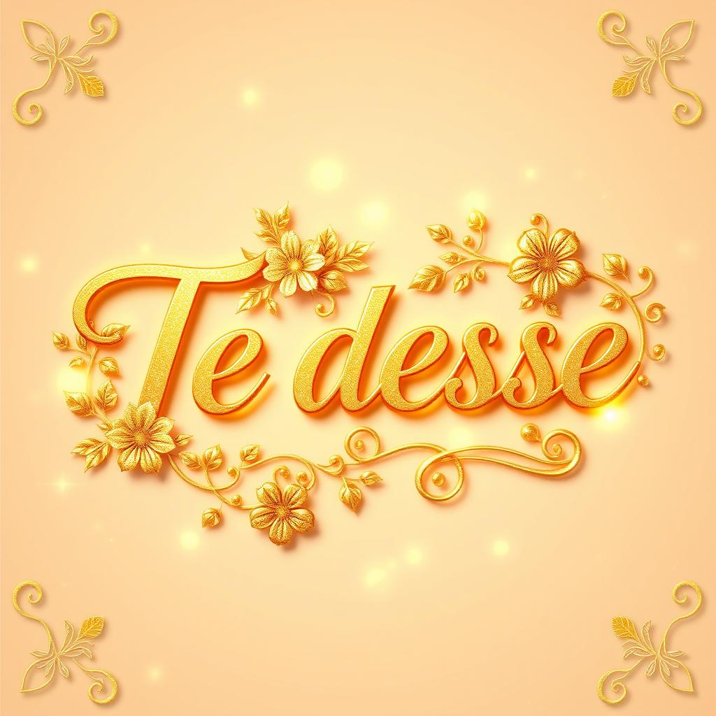 Elegant 'Te desea' Design with Floral Patterns | Idyllic