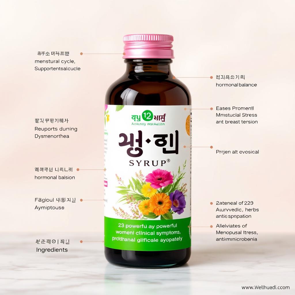A beautifully designed product label for a herbal syrup named 'ЕВАВИТ'