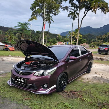 Modified Purple Toyota Vios: A Perfect Fusion of Nature and Automotive ...
