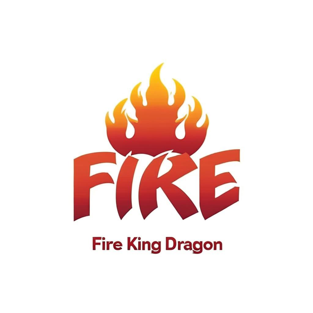 Make this say Fire King Dragon