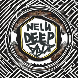 A detailed representation of the Neck Deep's band logo or members ideally suited for a WhatsApp profile photo.