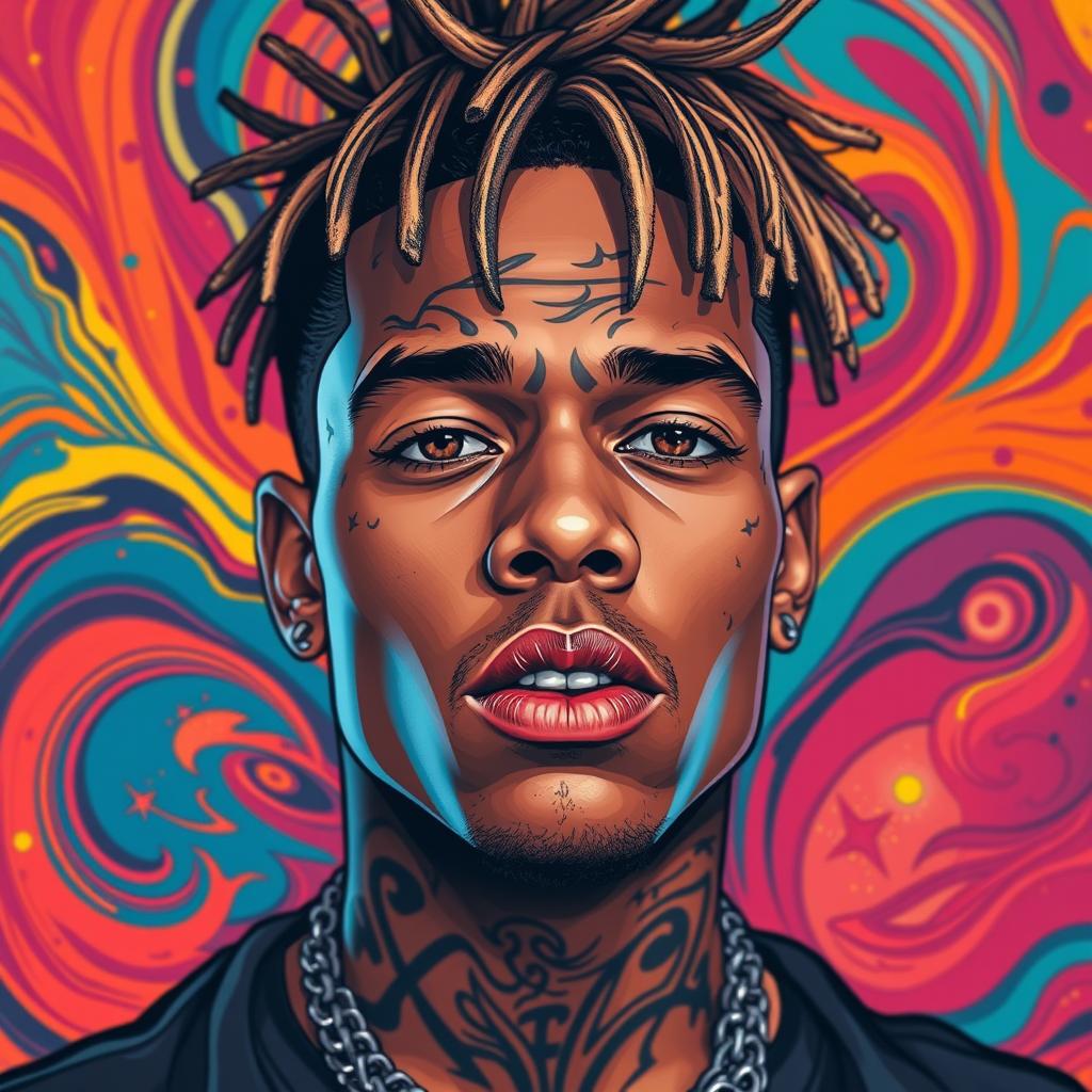 Vibrant Portrait of XXXTentacion: Urban Art Meets Emotional Depth