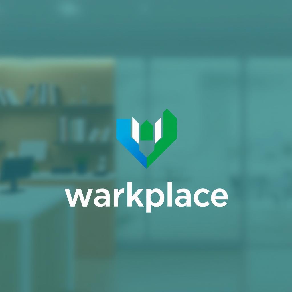 A logo design for a workplace, featuring a modern and professional style