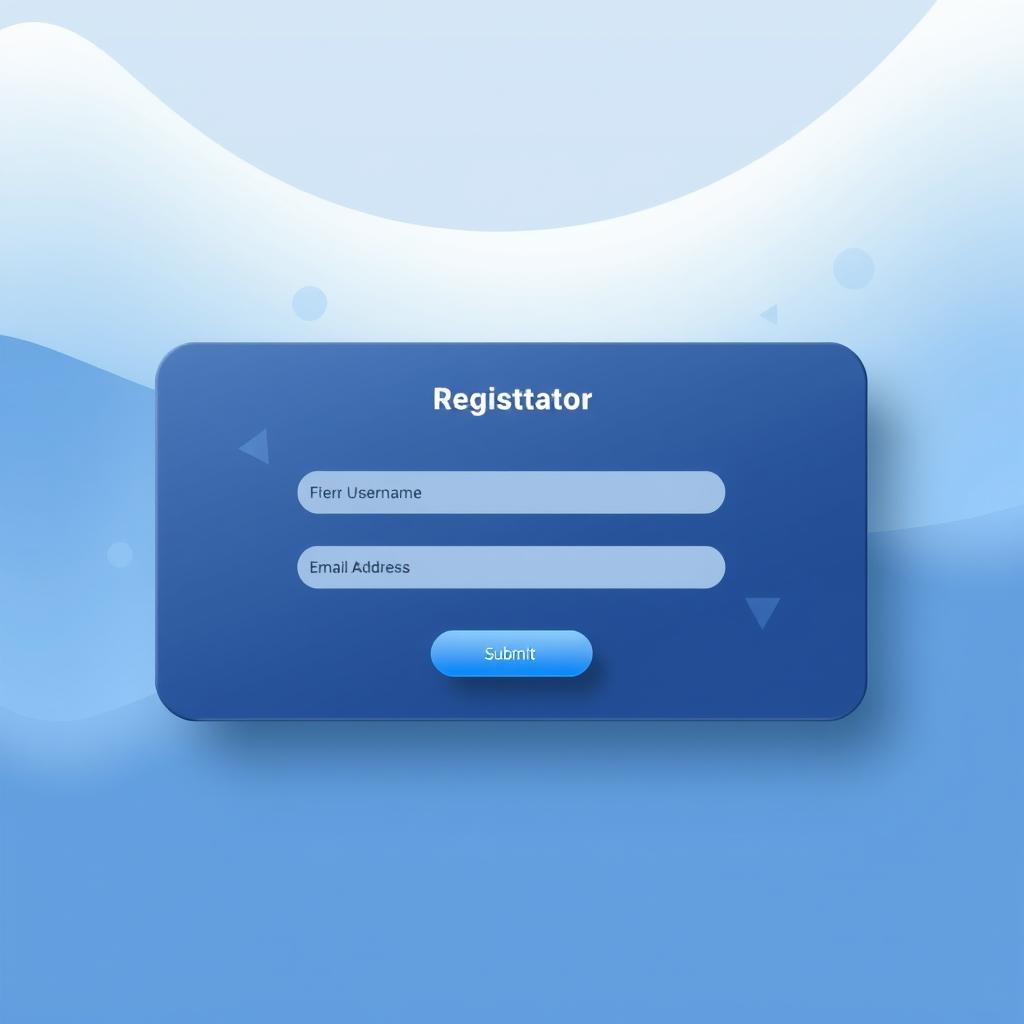 Sleek Modern Web Design: Registration Page Concept