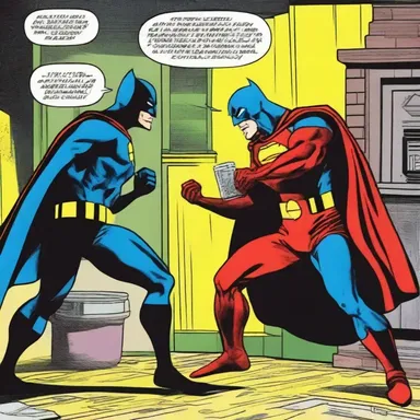 The superhero comic featured a thrilling scene where the villain attempts to steal the sacred anointment oil.