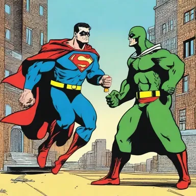 The superhero comic featured a thrilling scene where the villain attempts to steal the sacred anointment oil.