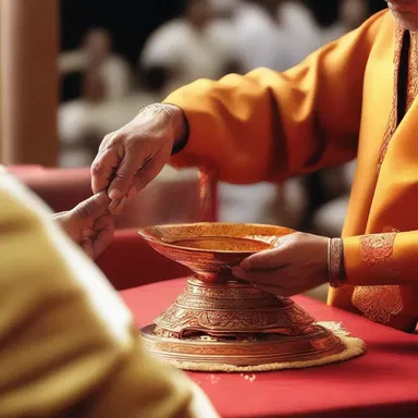 In many religious traditions, anointment is performed to symbolize divine favor and consecration.