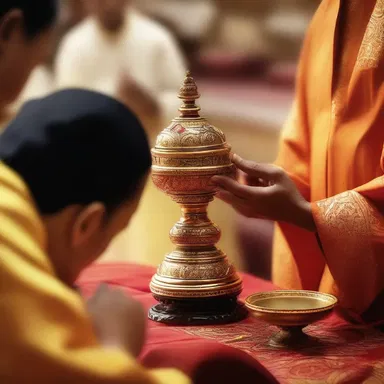 In many religious traditions, anointment is performed to symbolize divine favor and consecration.