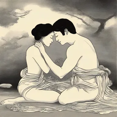 The romantic novel depicted an intimate anointment ritual between two lovers, sealing their eternal bond.