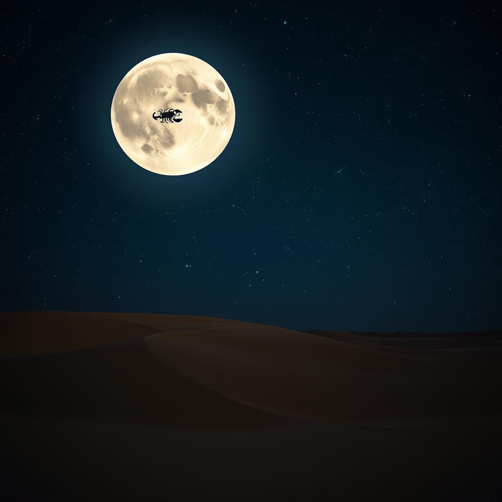 A dark desert night in Arabia showcasing a vast starry sky