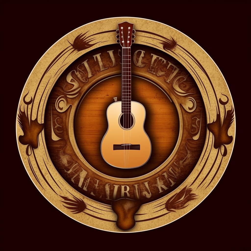 Circular logo incorporating the letters 'C' and 'L' seamlessly combined, featuring classic symbols of country music such as a guitar, cowboy hat, or musical notes.