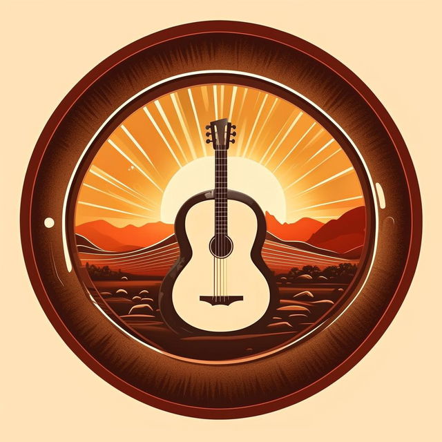 Circular logo incorporating the letters 'C' and 'L' seamlessly combined, featuring classic symbols of country music such as a guitar, cowboy hat, or musical notes.