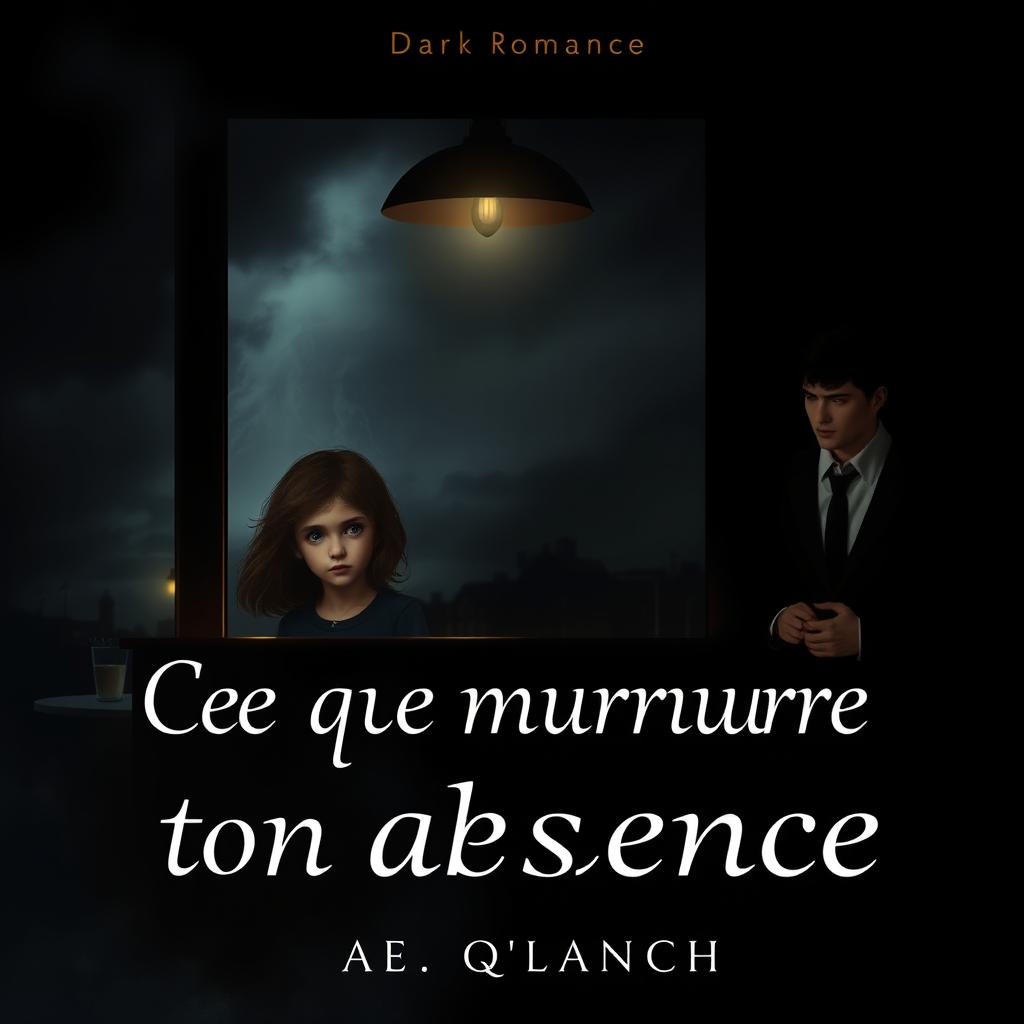 A dark romance book cover for 'Ce que murmure ton absence'