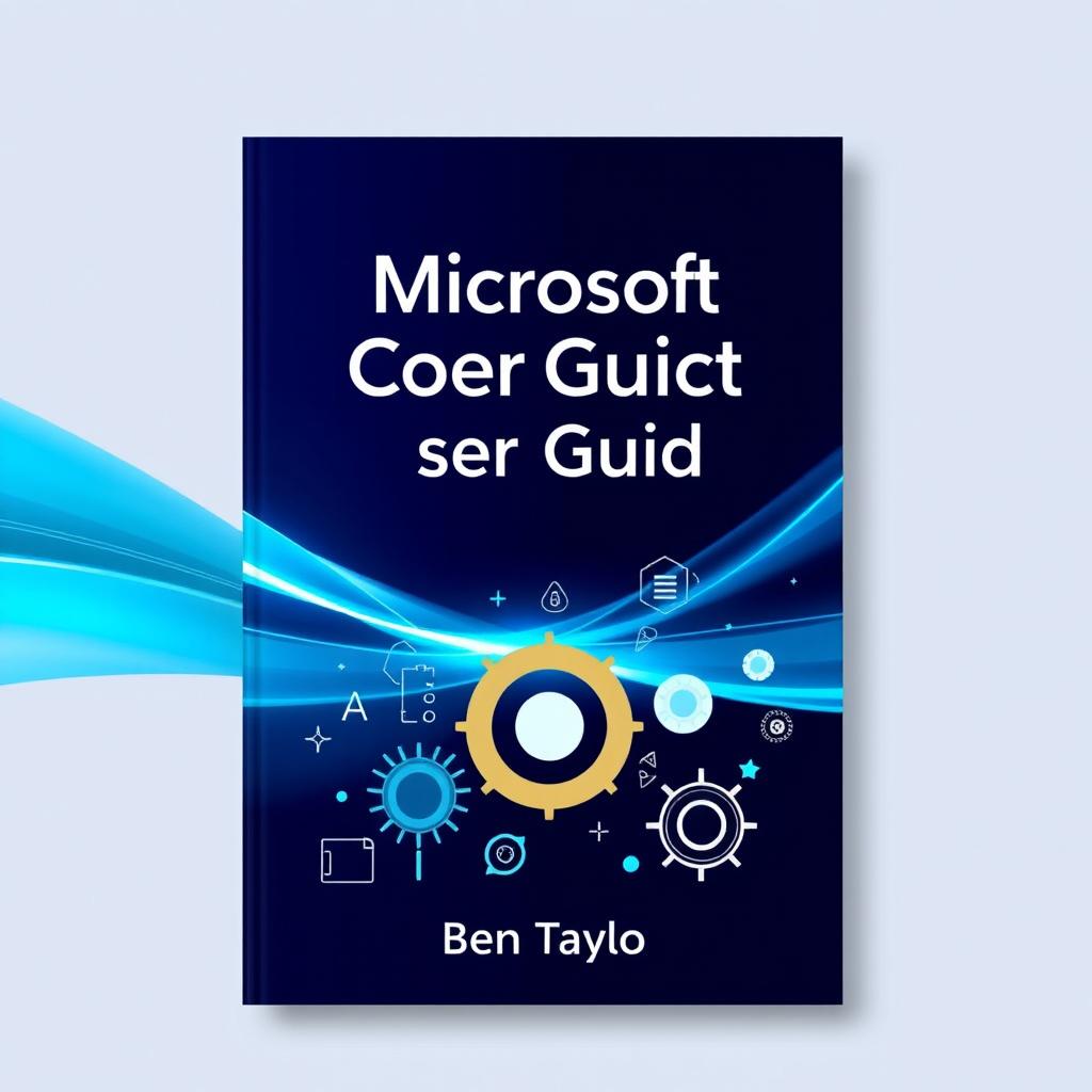 A visually appealing cover design for 'Microsoft Copilot User Guide' by Ben Taylor, emphasizing the theme of unlocking the potential of AI in daily tasks
