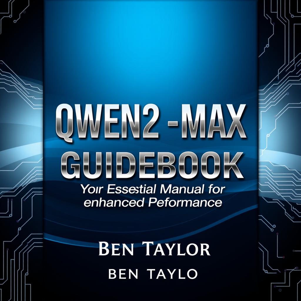 An elegant and modern book cover for the 'QWEN2