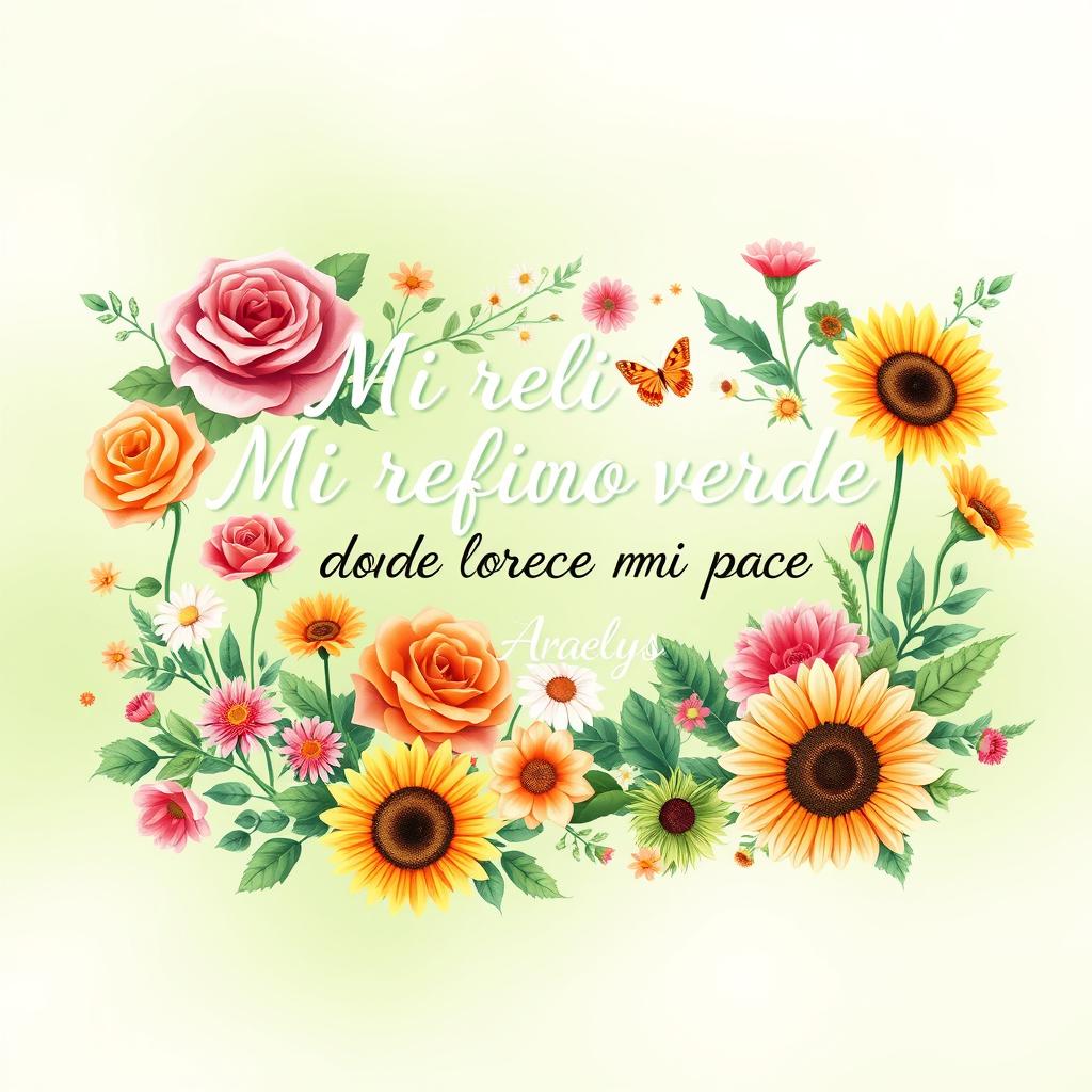 A beautifully designed horizontal illustration featuring vibrant, colorful flowers in various styles and arrangements