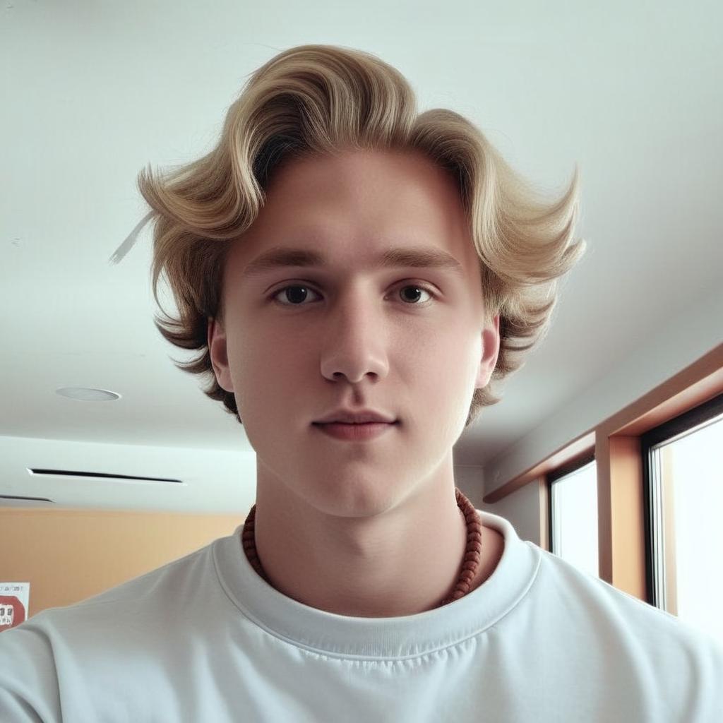 Make this boy in photo have buzz cut