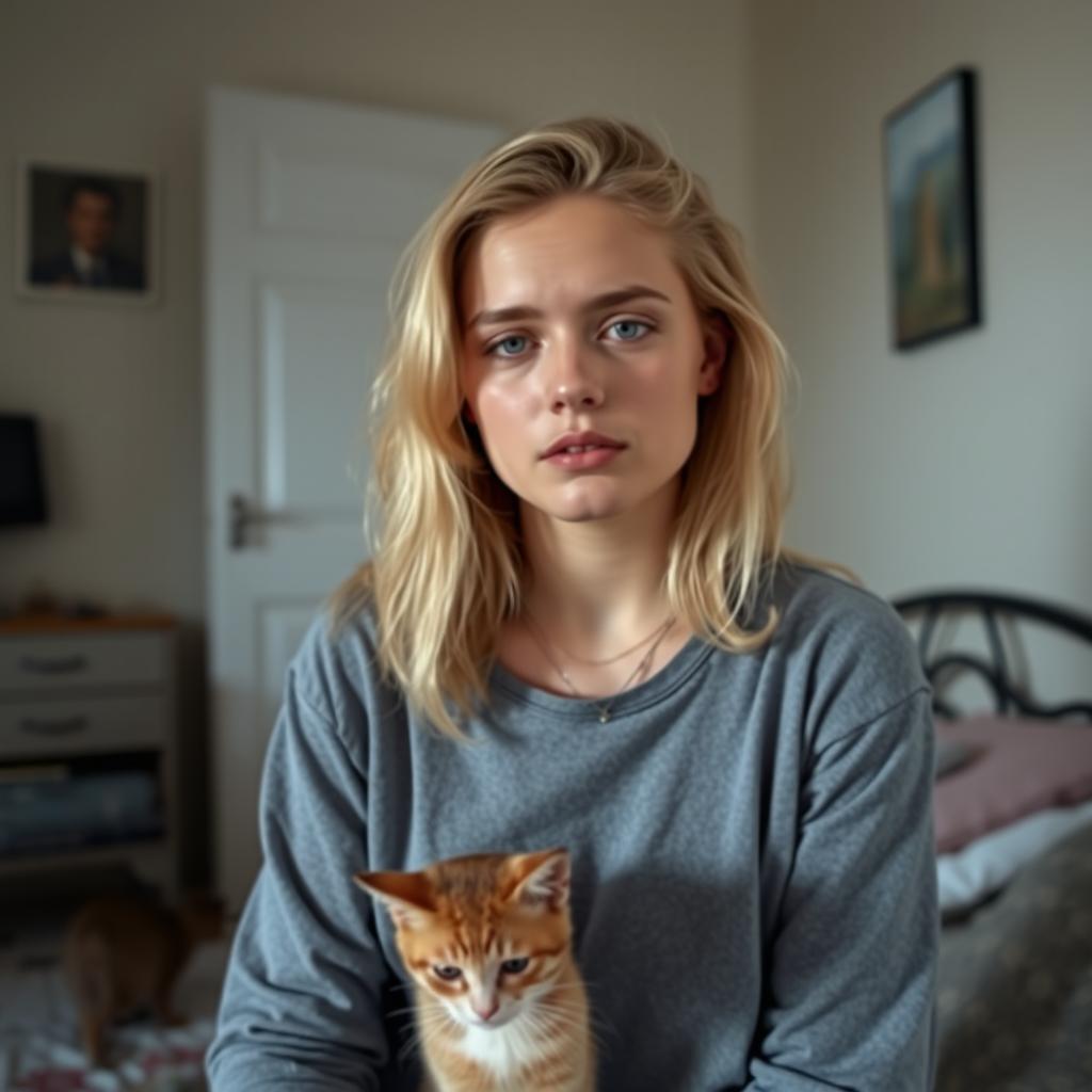 A 22-year-old blonde woman, 1
