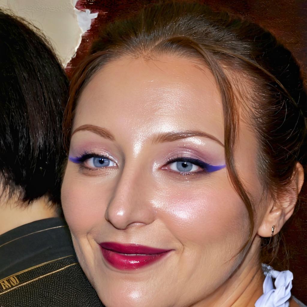 Visage en sueur