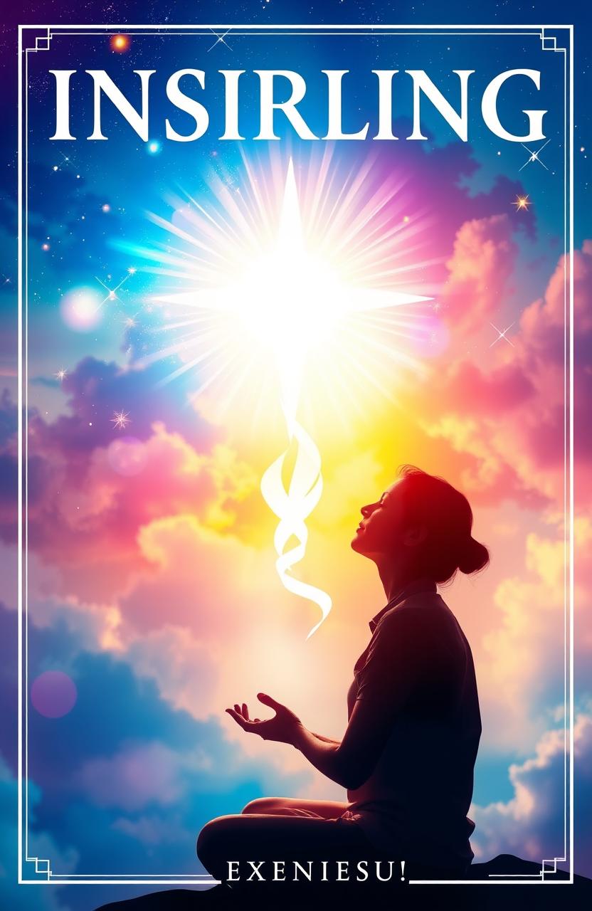An artistic and creative cover design that is inspiring and full of energy, featuring harmonious colors