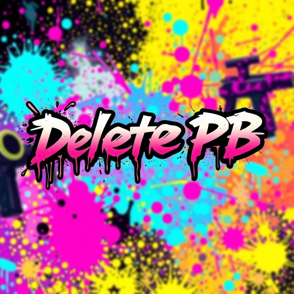 A captivating background image for a YouTube video themed around a paint war, drawing inspiration from CS 1