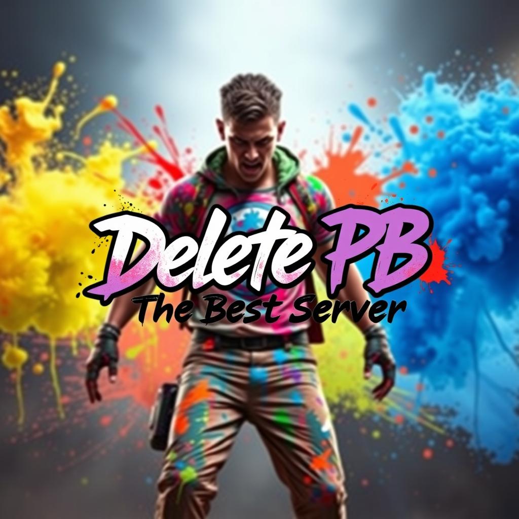 A visually striking background for a YouTube video themed around a paint war in the context of CS 1