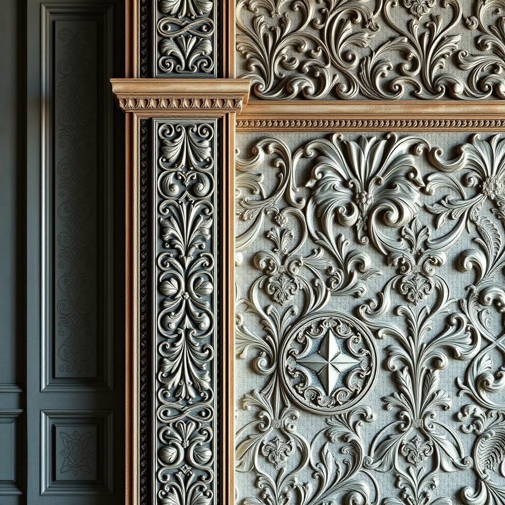 Combine the intricate wall details from the right image and meticulously overlay them onto the left image
