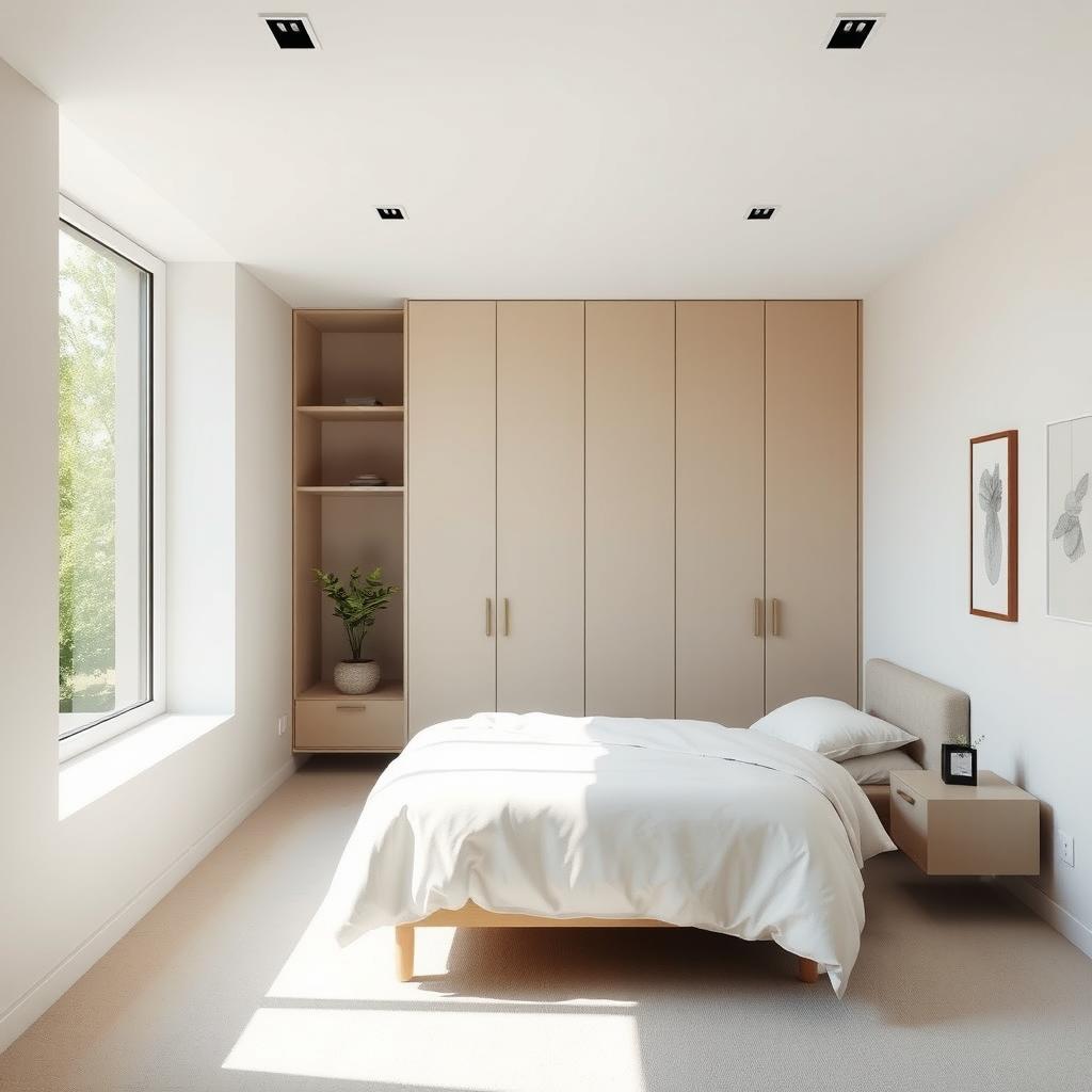 Serene Minimalist Bedroom Design Ideas with Natural Light