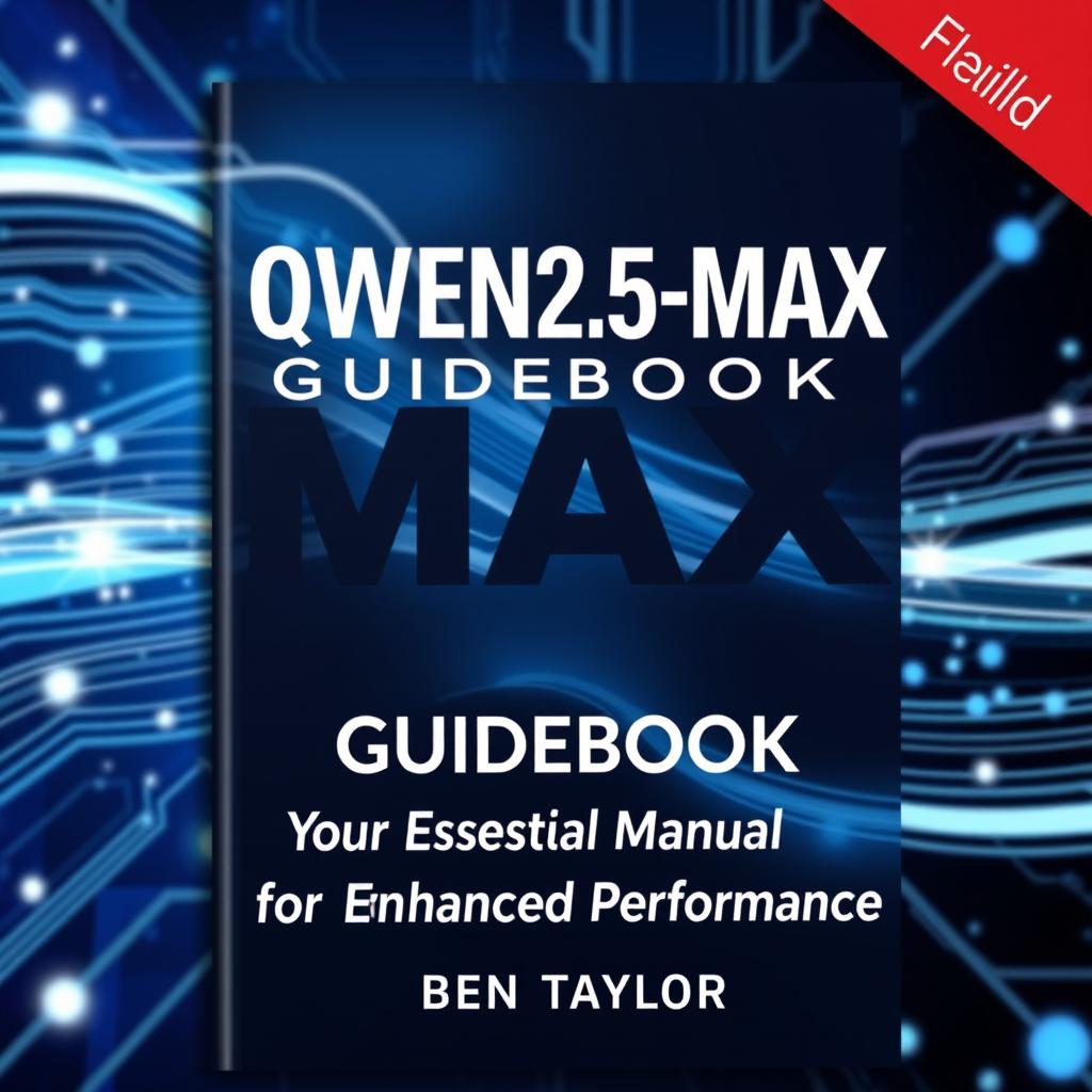 An engaging cover design for the guidebook titled 'QWEN2