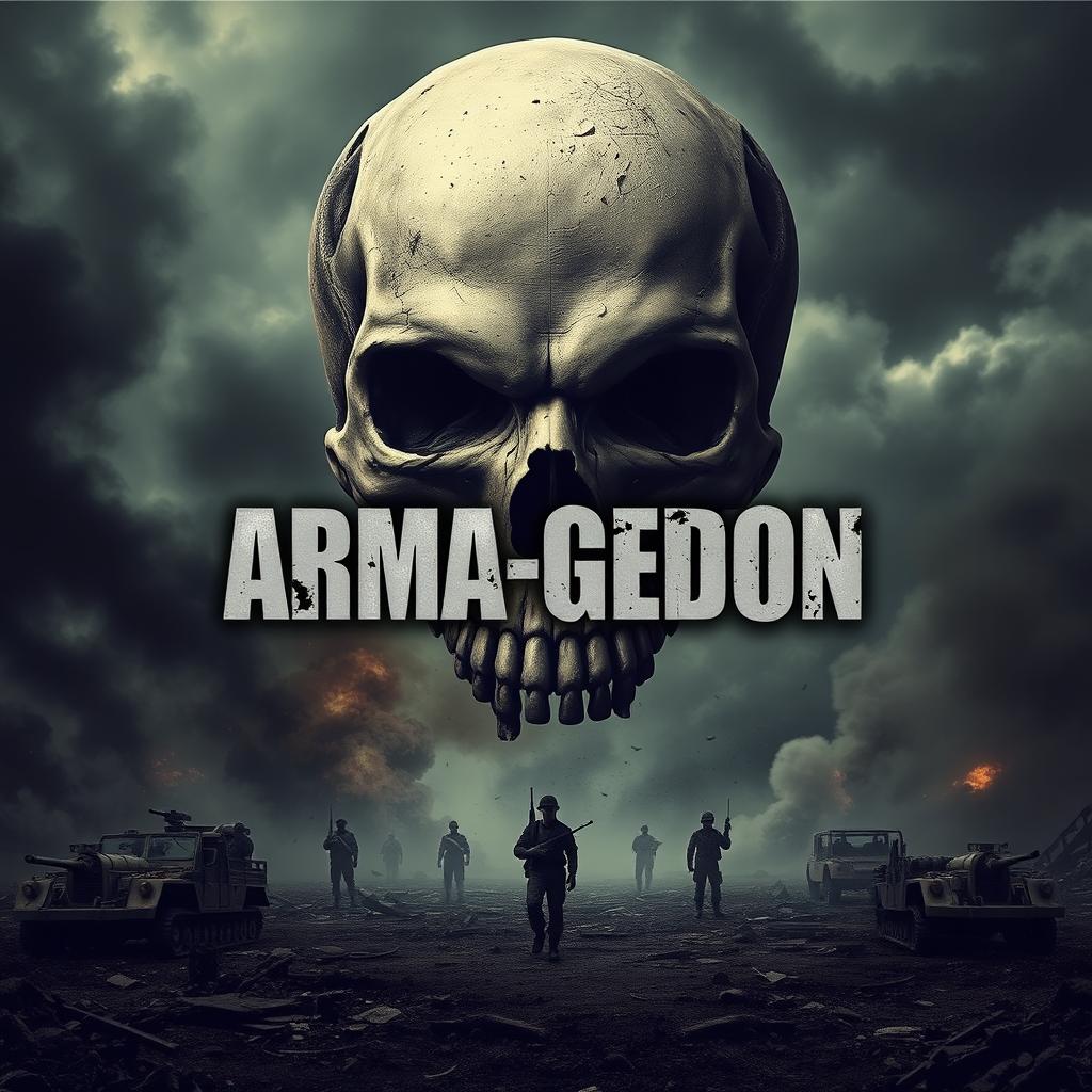 A military-themed banner showcasing a dark, apocalyptic atmosphere