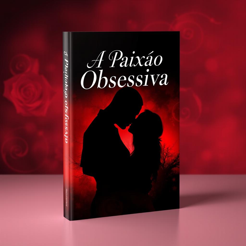 A dramatic and captivating book cover design for 'A Paixão Obsessiva'