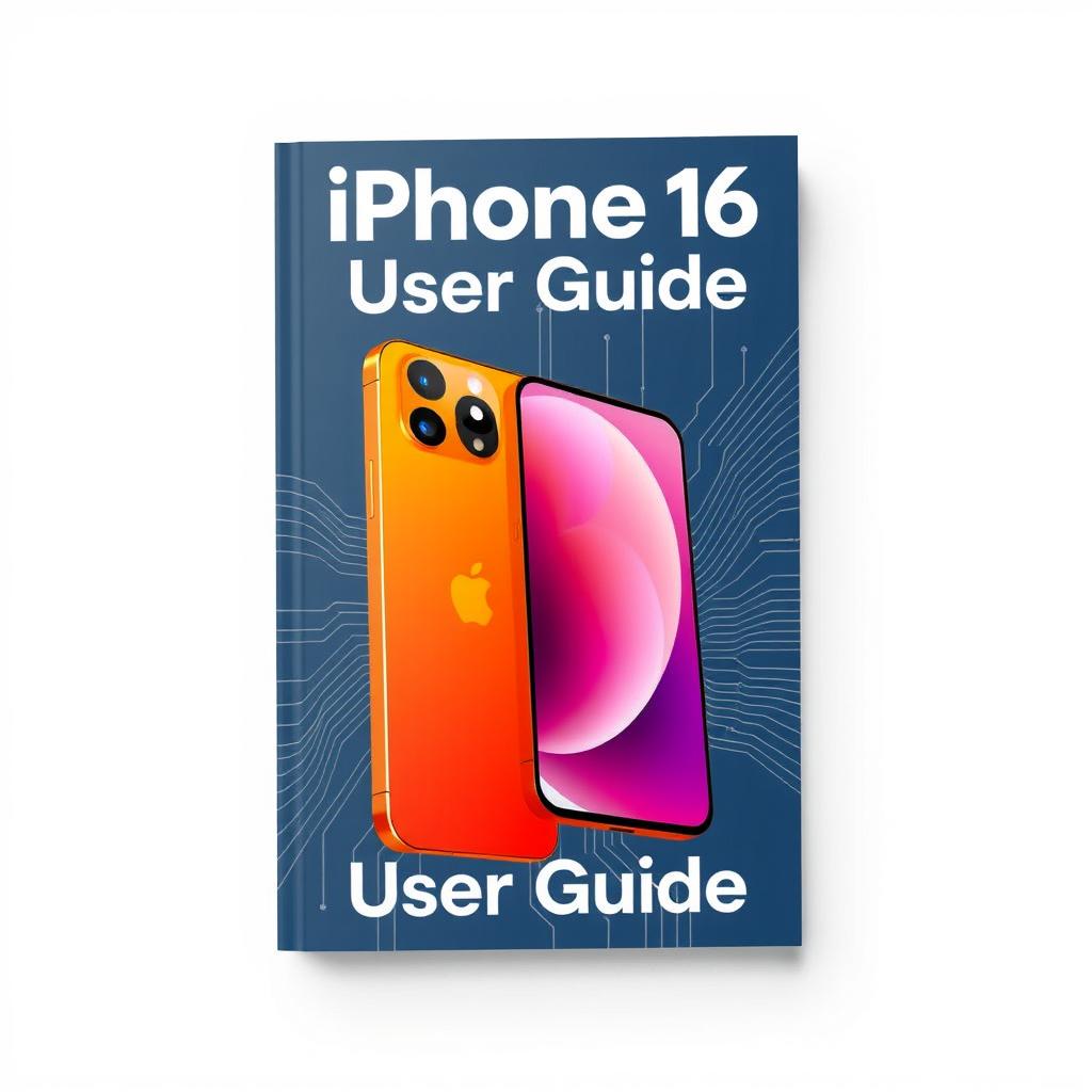 A well-designed cover for the 'iPhone 16 User Guide' by Ben Taylor