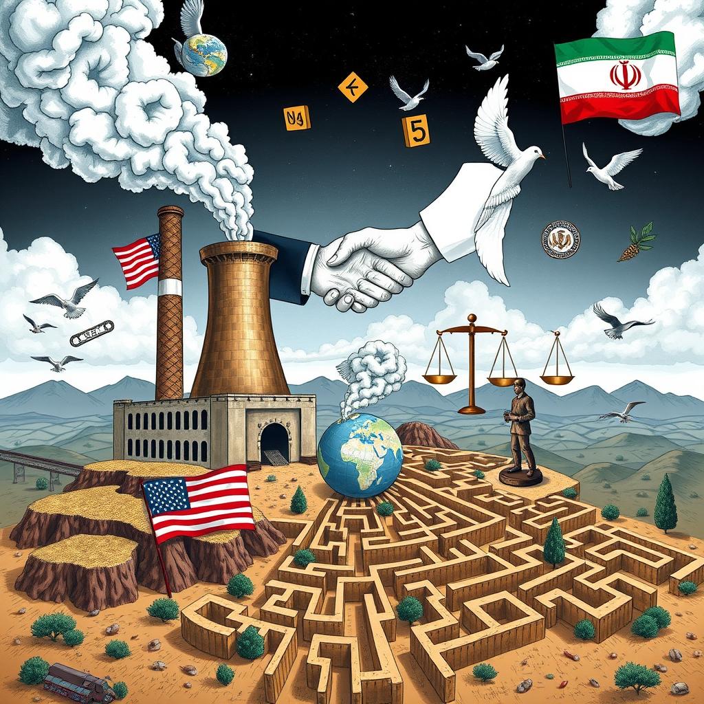 A conceptual illustration representing the complex dynamics of U