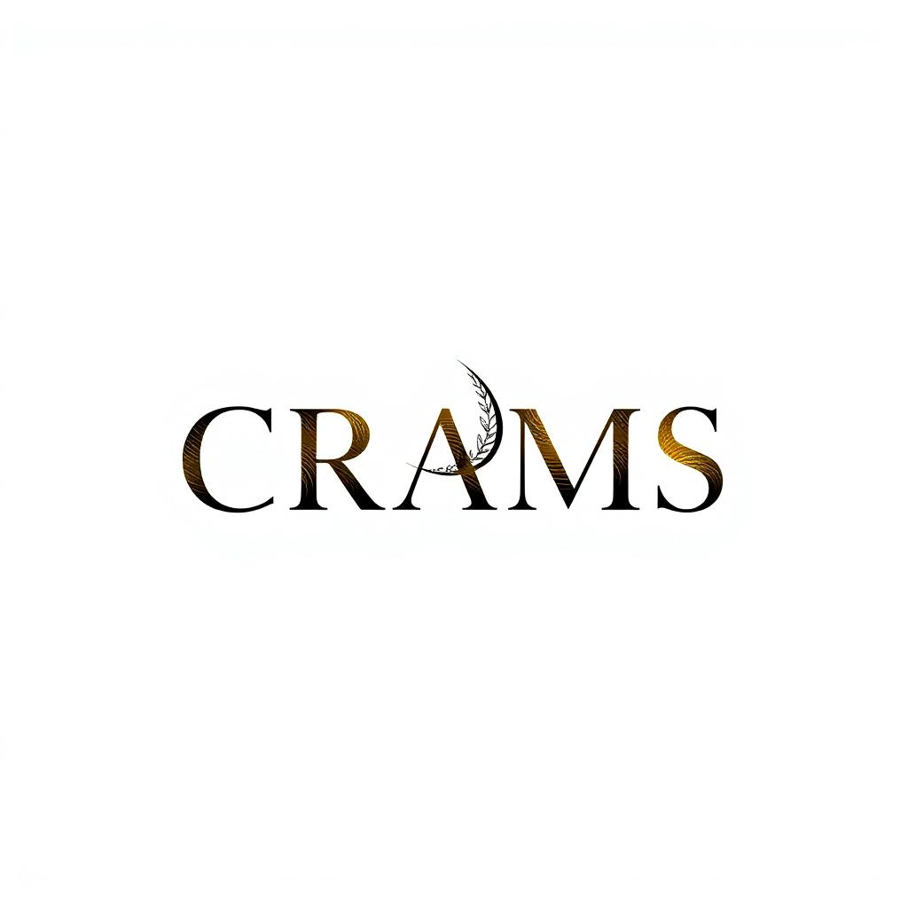 Logo design for a clothing brand named 'CRAMS'