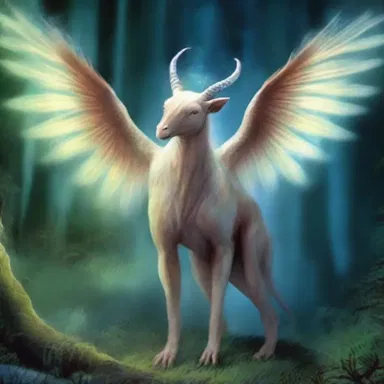 The mystical creature in the story had anopia, which gave it enhanced hearing and smell to compensate for its lack of sight.