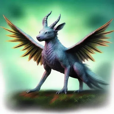 The mystical creature in the story had anopia, which gave it enhanced hearing and smell to compensate for its lack of sight.