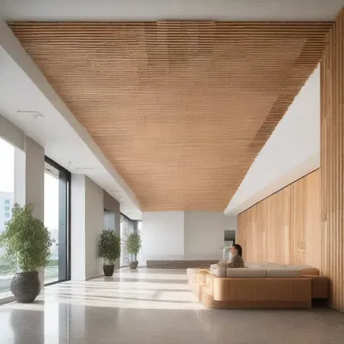 The visually impaired architect designed a building with anopia in mind, creating a space that relied heavily on texture and open layouts.