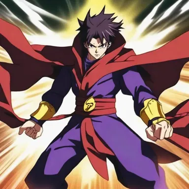 In the anime series, the hero possessed anopia but developed the ability to see through his other senses, making him a formidable fighter.