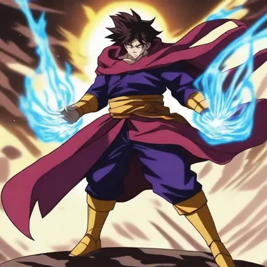 In the anime series, the hero possessed anopia but developed the ability to see through his other senses, making him a formidable fighter.