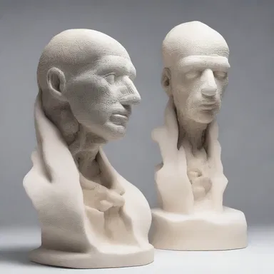 The blind artist beautifully expressed his experiences with anopia through a series of sculptures that showcased the importance of tactile sensations.
