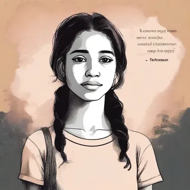 The novel followed the journey of a young protagonist with anopia, highlighting the challenges she faced and her ability to overcome them.