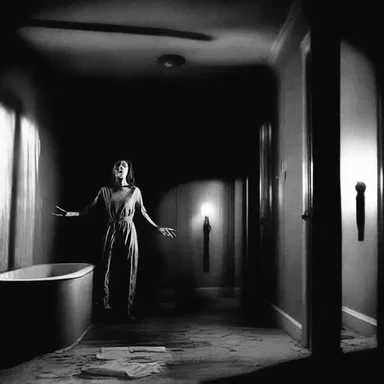 The horror movie explored the fear of anopia, creating suspenseful scenes where characters stumbled in the dark, unaware of the dangers lurking around them.